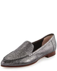Kate Spade New York Carmia Pointed Toe Leather Loafer Anthracite