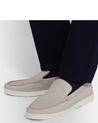 Ermenegildo Zegna Textured Leather Loafers
