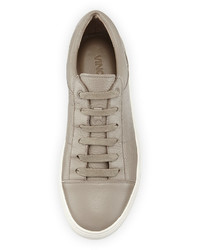 Vince Afton Leather Low Top Sneaker Gray