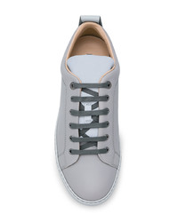 Lanvin Contrast Lace Up Sneakers