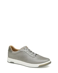 Johnston & Murphy Daxton U Throat Leather Sneaker In Gray Full At Nordstrom