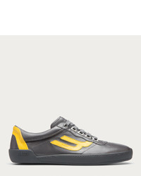 Bally Etrox Leather Sneaker In Gray