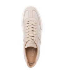 Tod's Grained Leather Low Top Sneakers