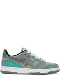 BAPE Gray Blue Sk8 Sta 2 Sneakers