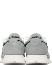 Reebok Classics Gray Classic Leather Sneakers