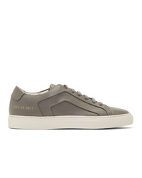 Common Projects Grey Achilles Multi Ply Low Top Sneakers