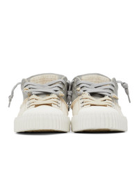 Maison Margiela Grey And Beige Evolution Sneakers