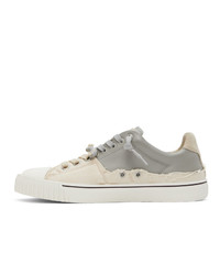 Maison Margiela Grey And Beige Evolution Sneakers