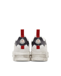 Moncler Grey And Blue Calum Sneakers