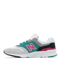 New Balance Grey And Green 997h Sneakers
