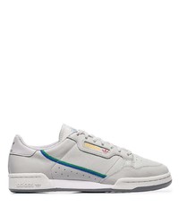 adidas Grey Continental 80 Leather Low Top Sneakers