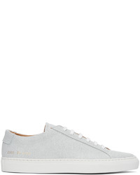 Common Projects Grey Cracked Achilles Sneakers