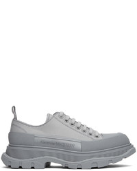 Alexander McQueen Grey Driver Tread Slick Low Sneakers