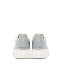 Alexander McQueen Grey Exaggerated Sole Sneakers