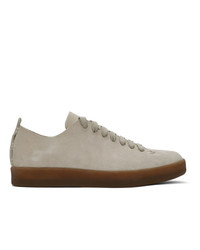 Feit Grey Hand Sewn Low Latex Sneakers