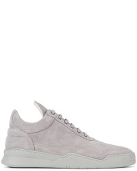 Filling Pieces Grey Suede Ghost Trainers