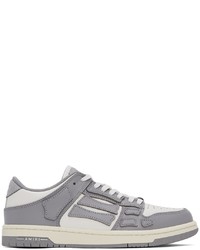 Amiri Grey White Skel Top Low Sneakers