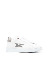 Kiton Logo Lettering Lace Up Sneakers