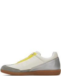 A-Cold-Wall* Off White Silver Shard Track Sneakers