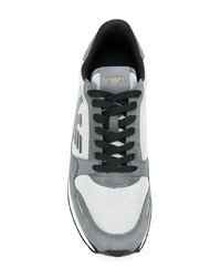 Emporio Armani Panelled Lace Up Sneakers