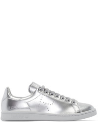 Adidas By Raf Simons Raf Simons Silver Metallic Stan Smith Sneakers