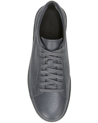 Vince Slater Leather Low Top Sneaker Gray