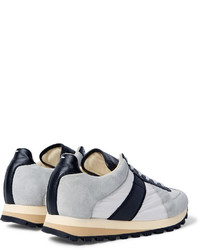 Maison Margiela Suede Leather And Shell Sneakers