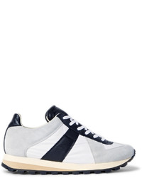 Maison Margiela Suede Leather And Shell Sneakers