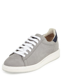 Brunello Cucinelli Suede Leather Low Top Sneakers