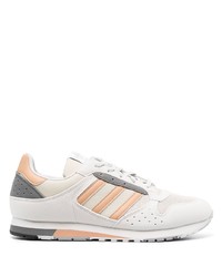 adidas Three Stripe Faux Leather Sneakers