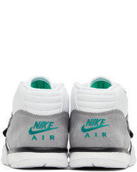 Nike White Air Trainer 1 High Top Sneakers