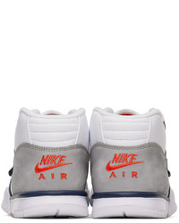 Nike White Air Trainer 1 High Top Sneakers