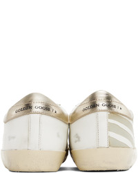 Golden Goose White Beige Super Star Sneakers