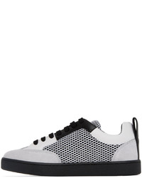 Moschino White Black Side Logo Sneakers
