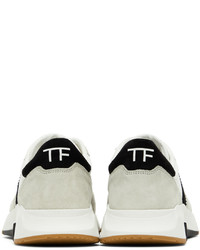 Tom Ford White Gray Jagga Sneakers