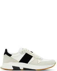 Tom Ford White Gray Jagga Sneakers