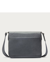 Bally Maddiff Leather Messenger Bag In Dark Gray