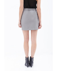 Forever 21 Contemporary Faux Leather Drawstring Skirt