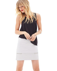 Forever 21 Contemporary Zippered Faux Leather Skirt