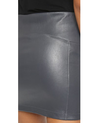 Getting Back To Square One Leather Miniskirt