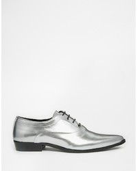 Asos Brand Oxford Shoes In Leather