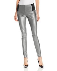 Grey Leather Pants