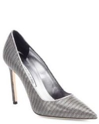 Manolo Blahnik Bb 105 Metal Mesh Pumps