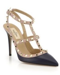 Valentino Rockstud Two Tone Leather Pumps