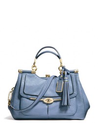 Coach Madison Pinnacle Carrie Satchel In Textured Leather