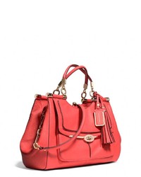 Coach Madison Pinnacle Carrie Satchel In Textured Leather