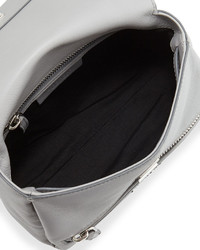 Givenchy Pandora Pure Mini Leather Satchel Bag Gray