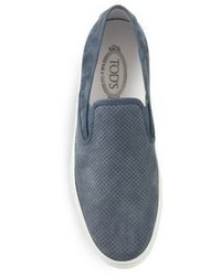 Tod's Perforated Slip On Sneakers