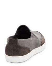 Joe's Jeans Robby Leather Suede Slip On Sneakers