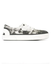 Lanvin Vulcanised Smoke Print Sneakers